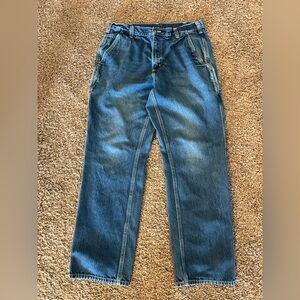 Carhartt dungaree fit 34x32 medium wash men’s jeans carpenter